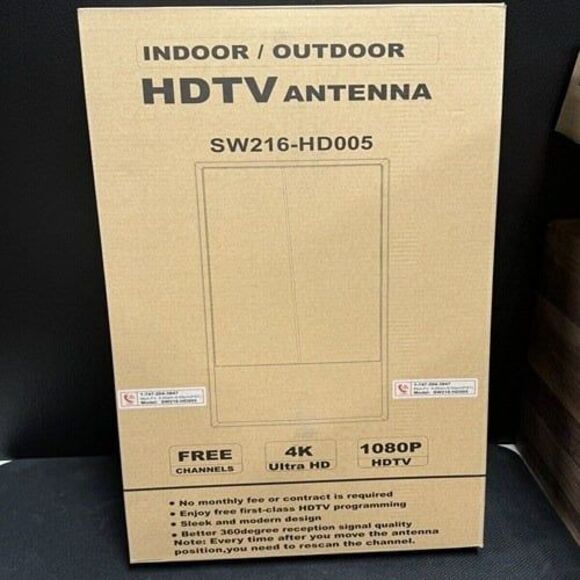Digital HDTV Antenna 4K Ultra HD 1080P Model SW216-HD005 - Picture 1 of 5